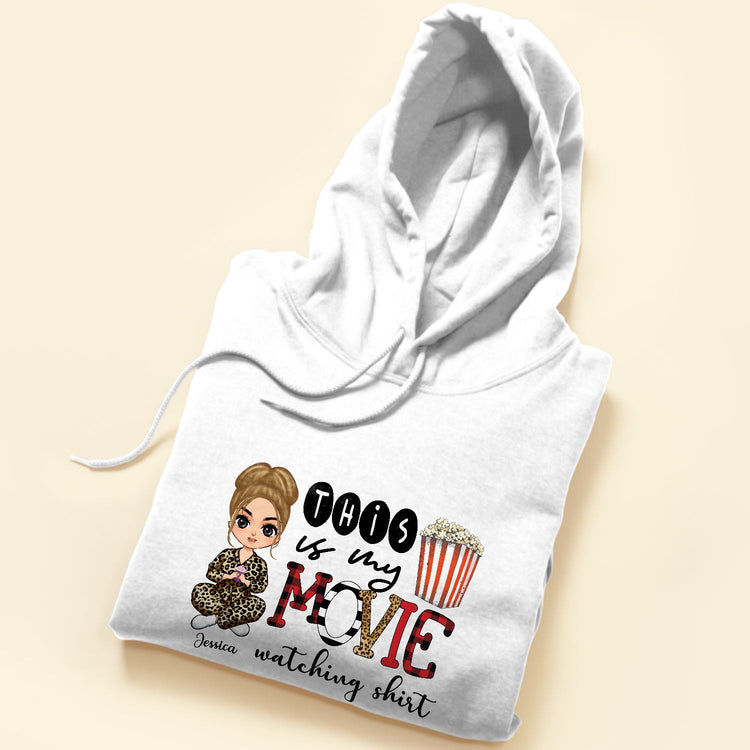 This Is My Movie Watching Shirt - Personalized Blanket - Birthday Gift For Her, Girl, Woman