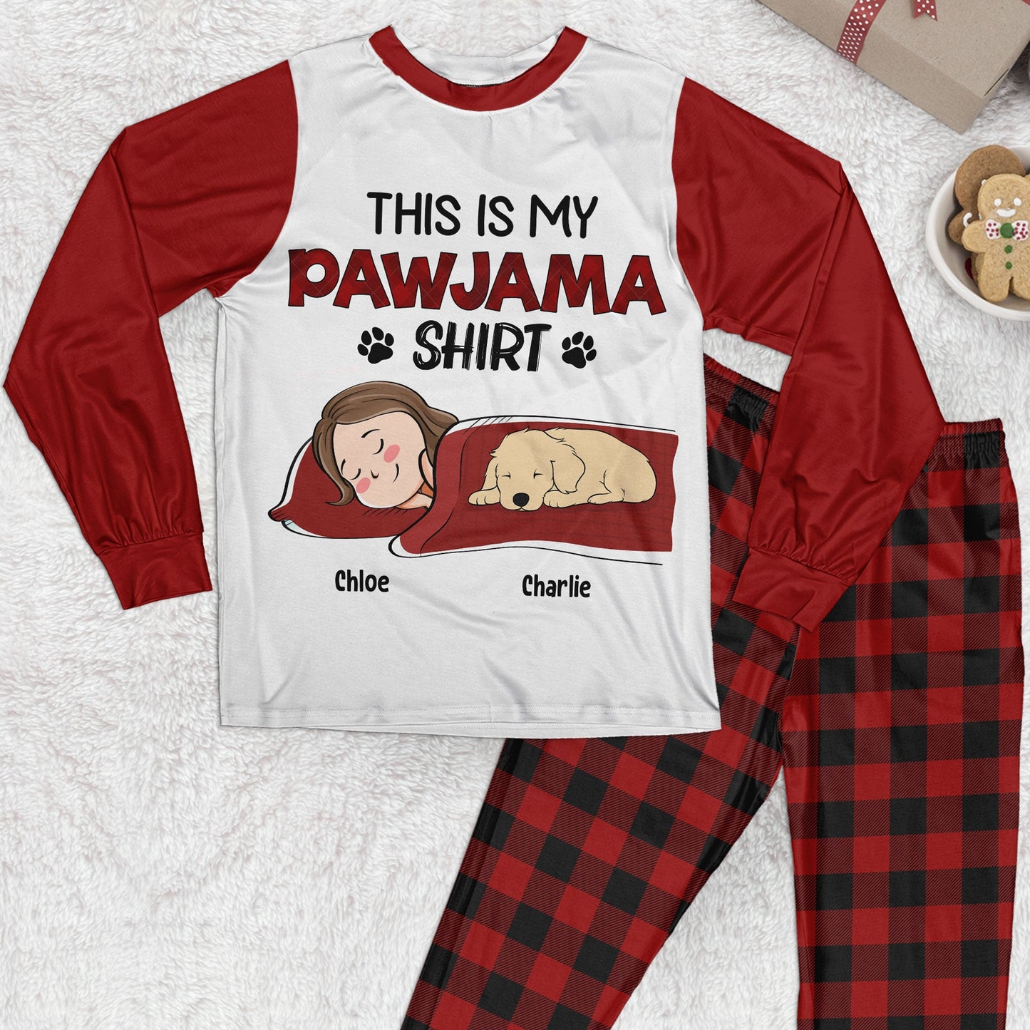 This Is My Pawjama Shirt - Personalized Pajamas