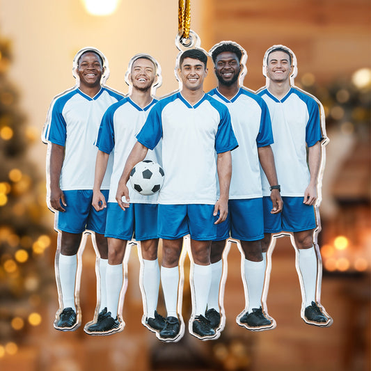 This Is My Soccer Team  - Personalized Acrylic Photo Ornament