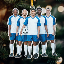 This Is My Soccer Team  - Personalized Acrylic Photo Ornament