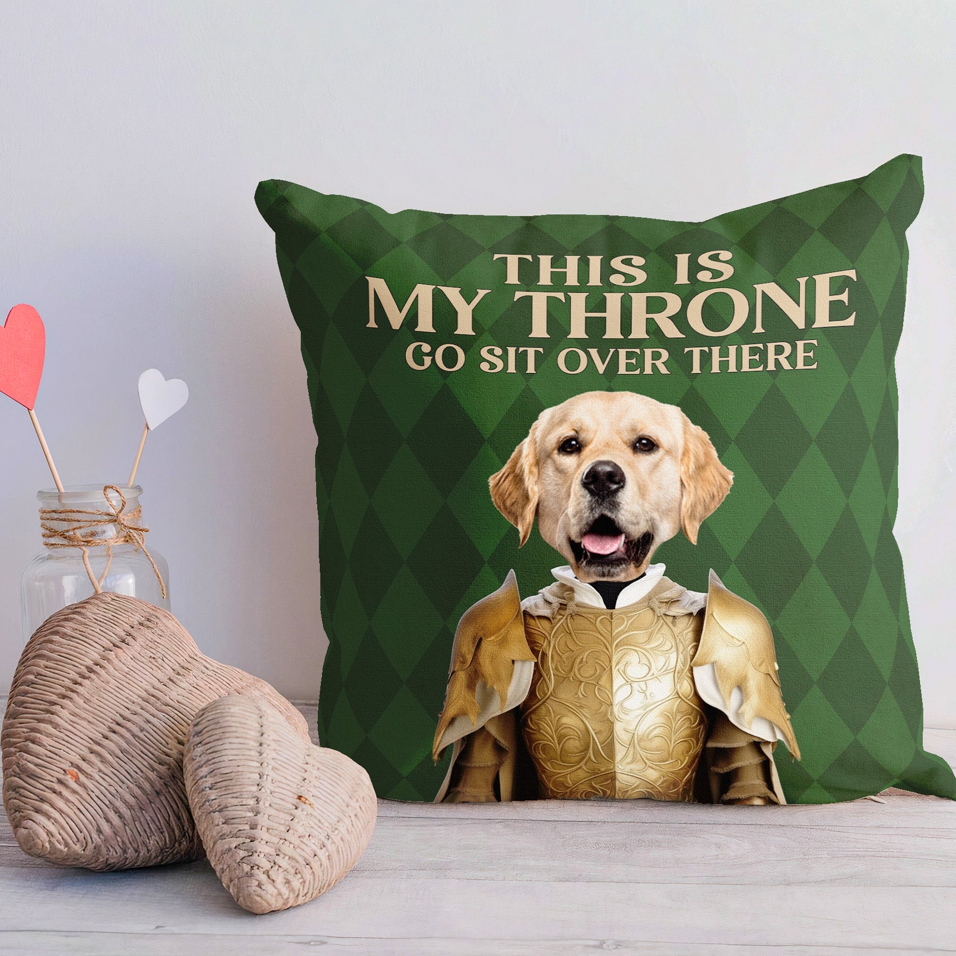 This Is My Throne - Personalized Photo Pillow (Insert Included)