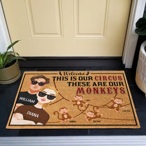 This Is Our Circus - Personalized Doormat