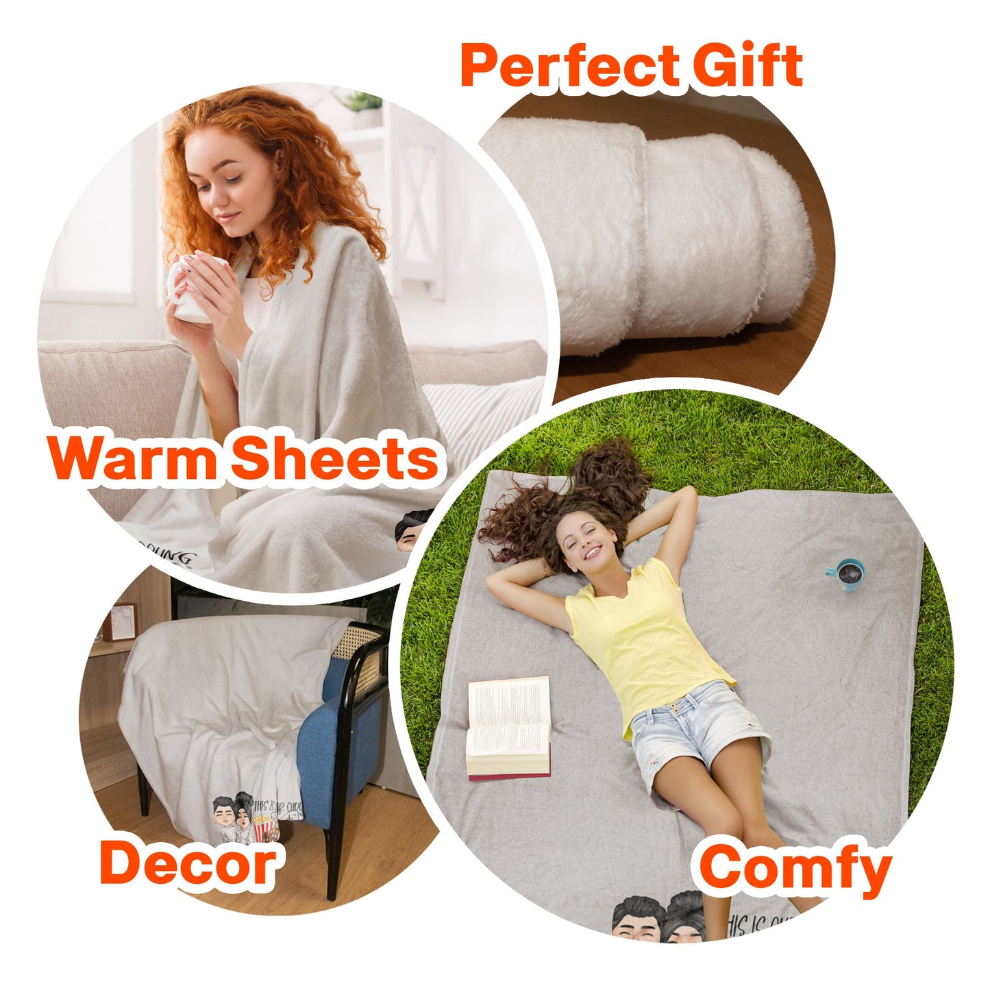 This Is Our Cuddling And Movie Watching Blanket - Personalized Blanket - Birthday, Anniversary, Valentine's Day Gift For Spouse, Husband, Wife, Lovers, Girlfriend, Boyfriend