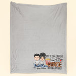 This Is Our Cuddling And Movie Watching Blanket - Personalized Blanket - Birthday, Anniversary, Valentine's Day Gift For Spouse, Husband, Wife, Lovers, Girlfriend, Boyfriend