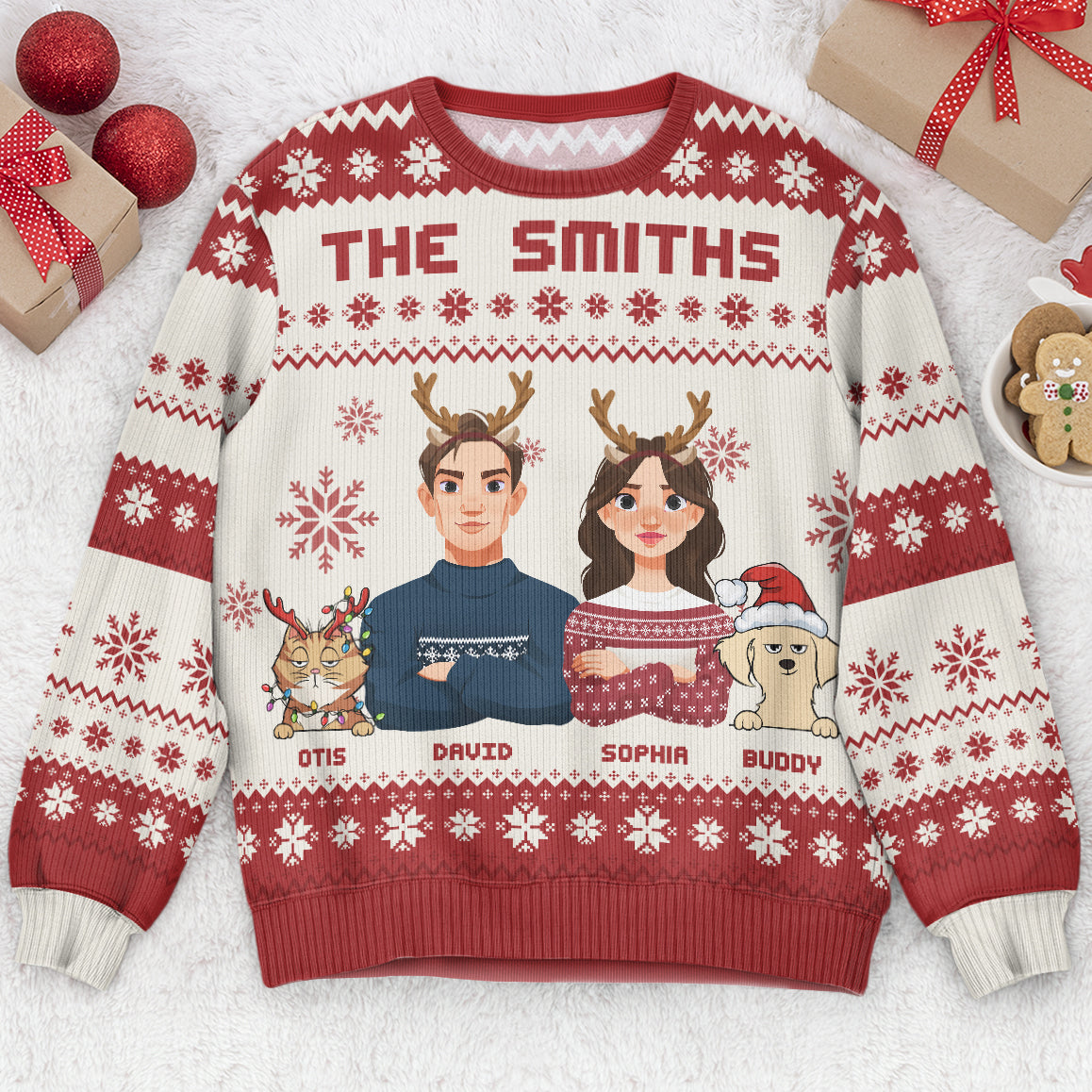 This Is Our Family - Personalized Ugly Sweater