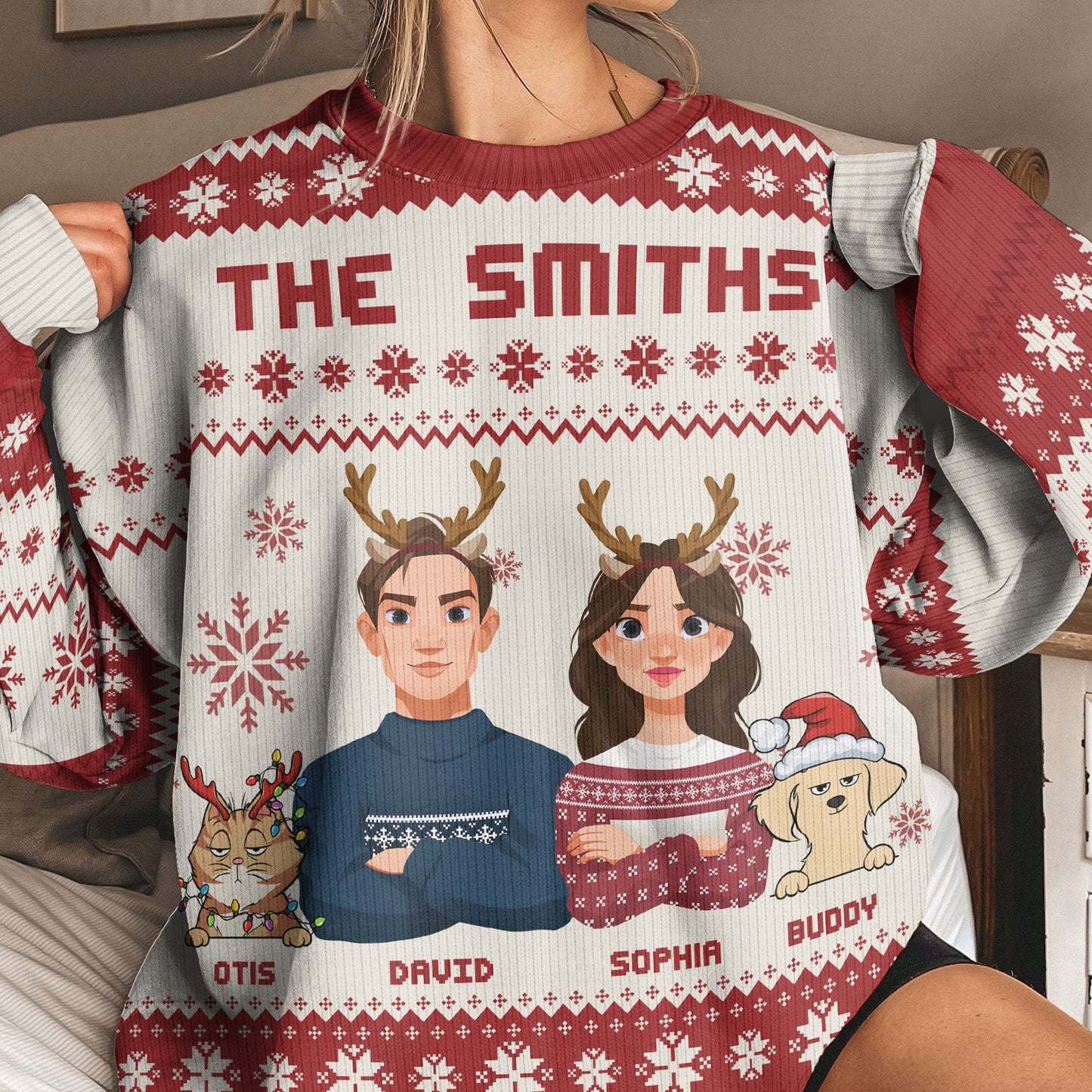 This Is Our Family - Personalized Ugly Sweater