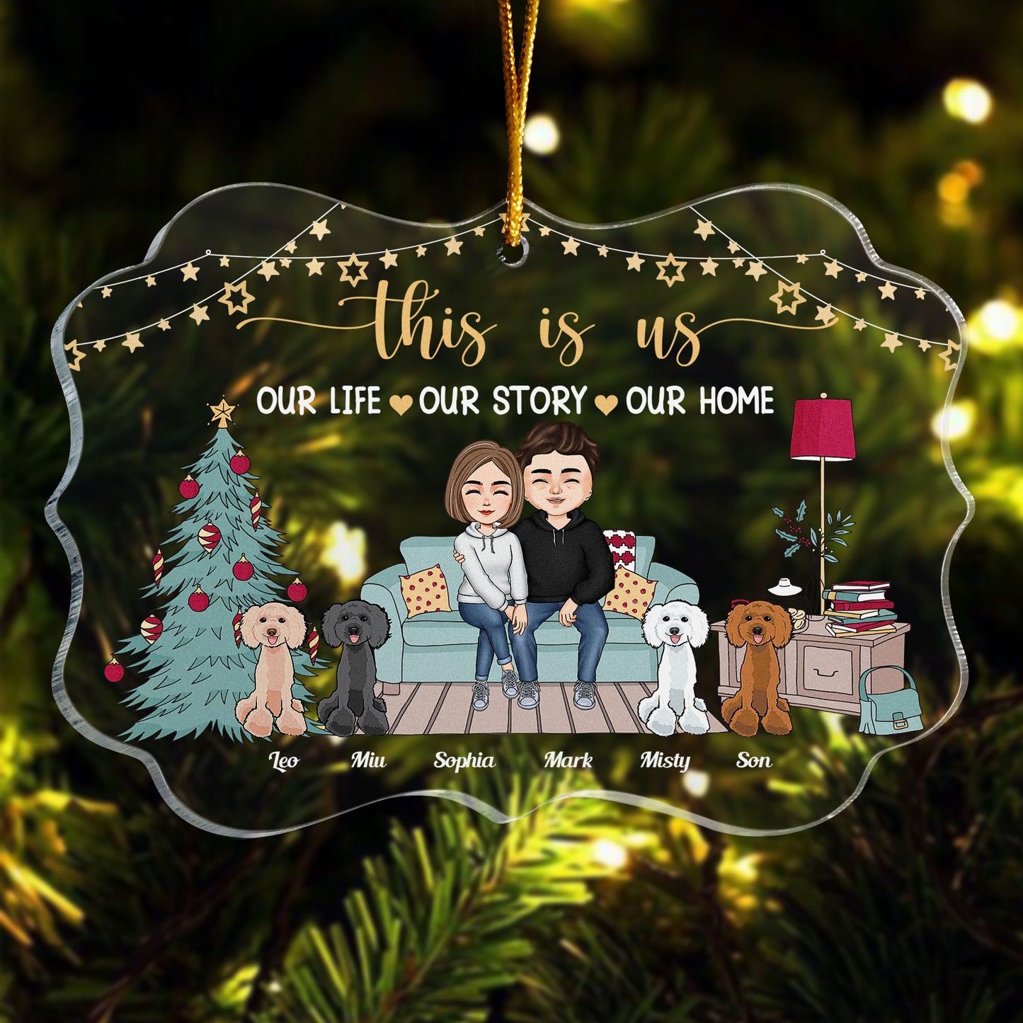 This Is Our Home - Personalized Acrylic Ornament