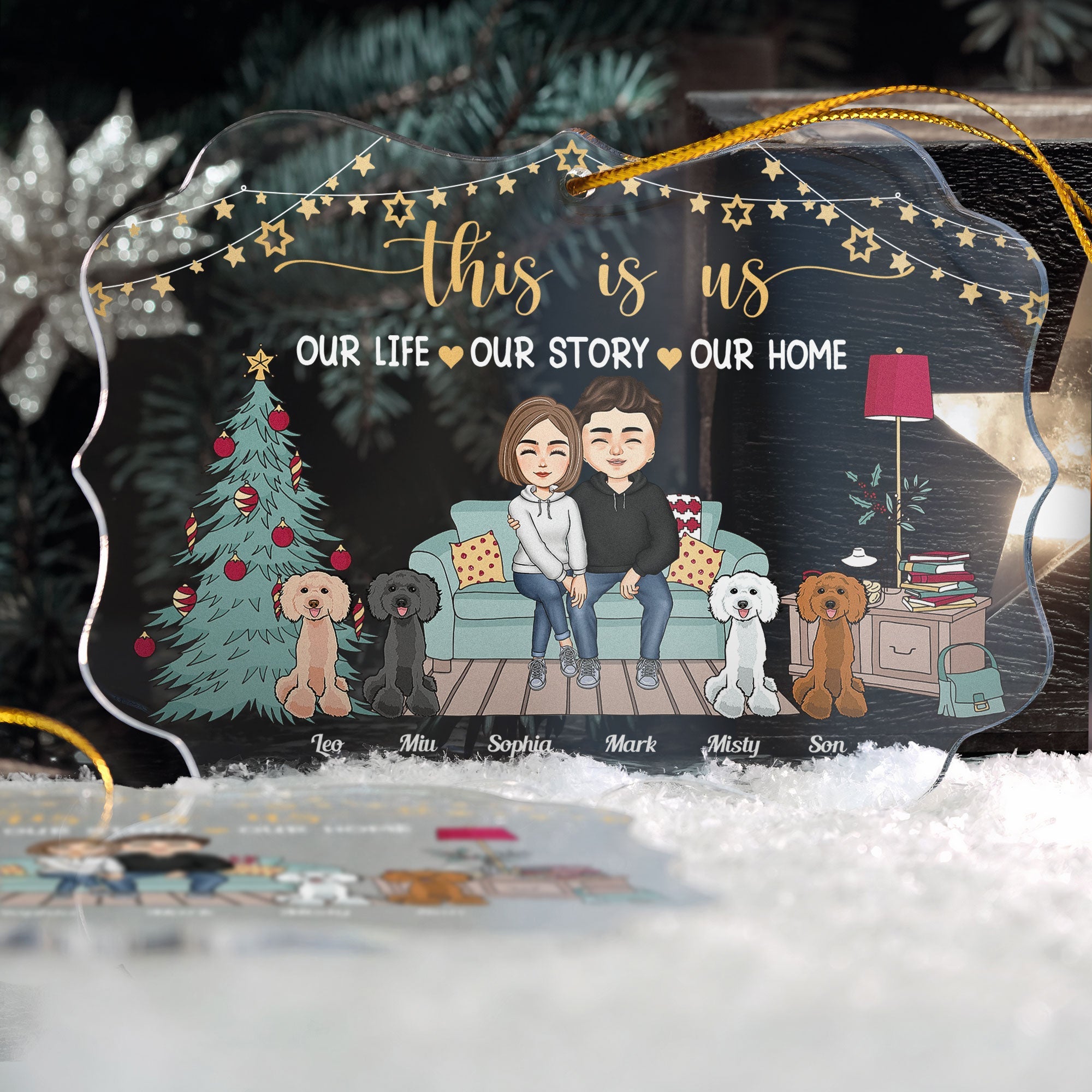 This Is Our Home - Personalized Acrylic Ornament