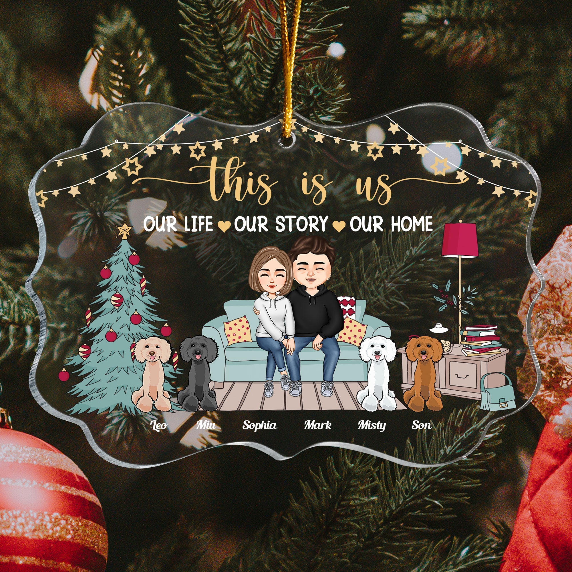 This Is Our Home - Personalized Acrylic Ornament