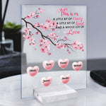 This Is Us A Whole Lot Of Love - Personalized Acrylic Plaque - Birthday Gift Decoration Gift For Family Members, Mom, Dad, Grandparents, Daughers, Sons, Siblings