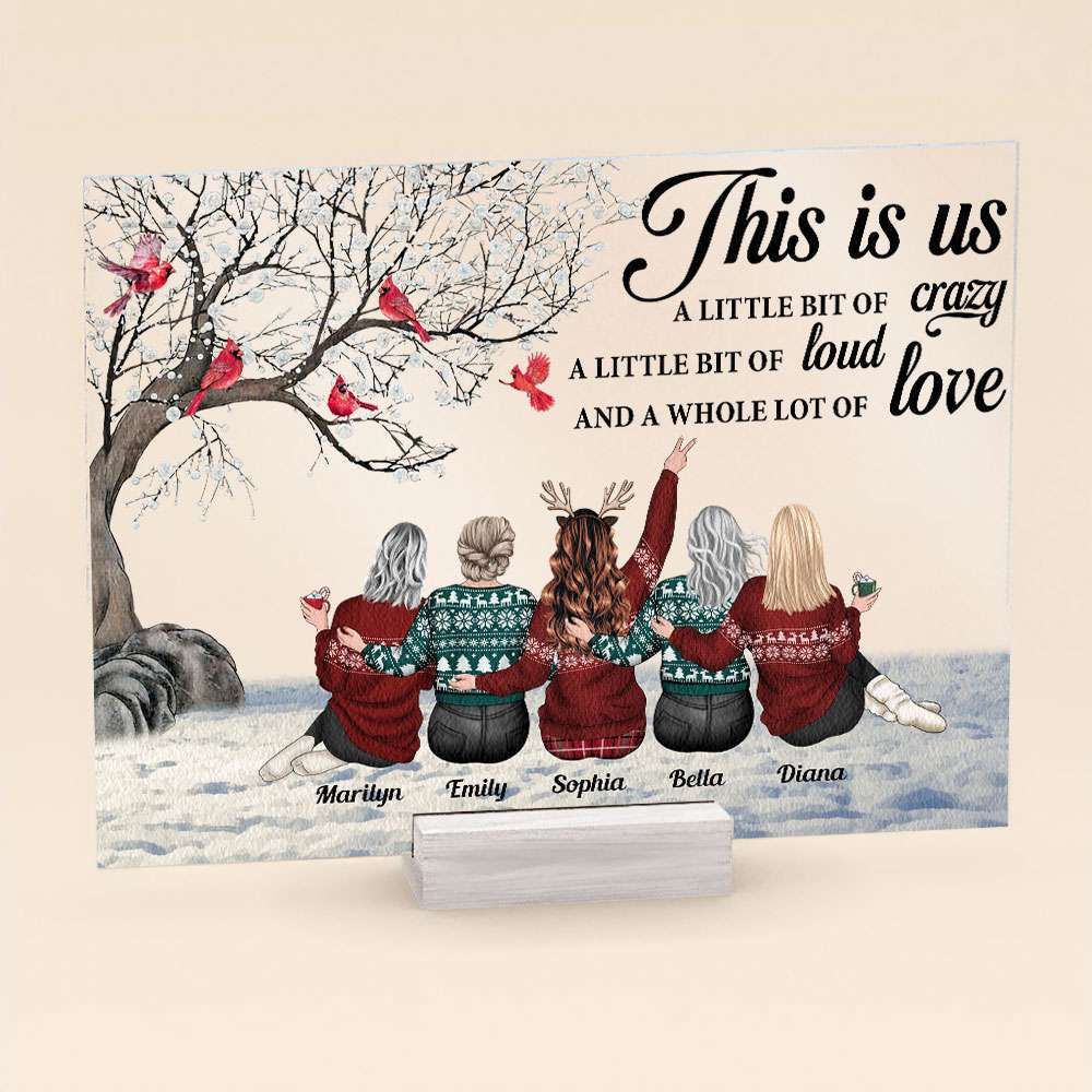 This Is Us A Whole Lot Of Love - Personalized Acrylic Plaque