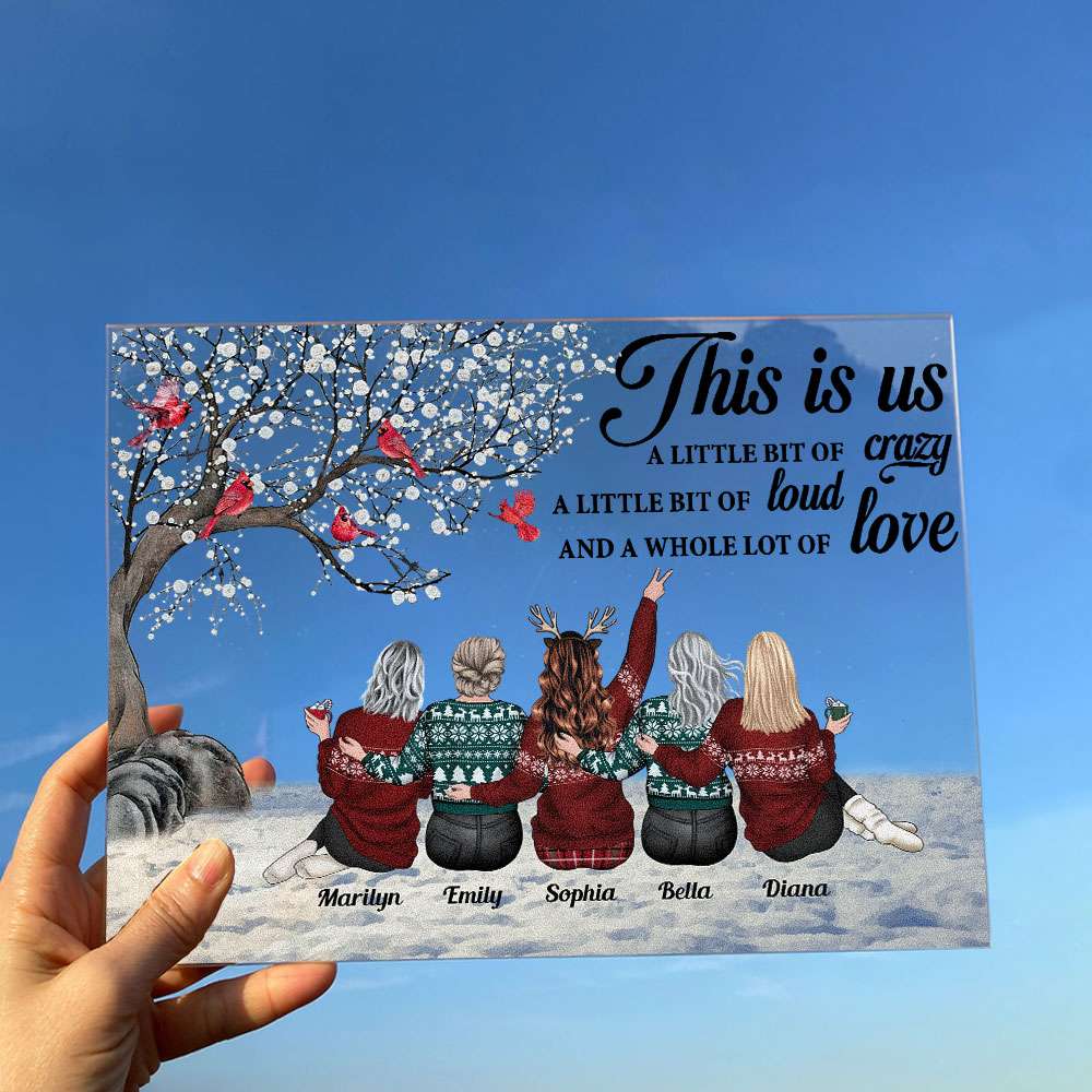 This Is Us A Whole Lot Of Love - Personalized Acrylic Plaque