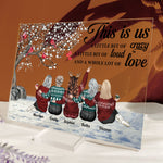 This Is Us A Whole Lot Of Love - Personalized Acrylic Plaque
