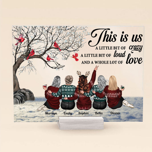 This Is Us A Whole Lot Of Love - Personalized Acrylic Plaque