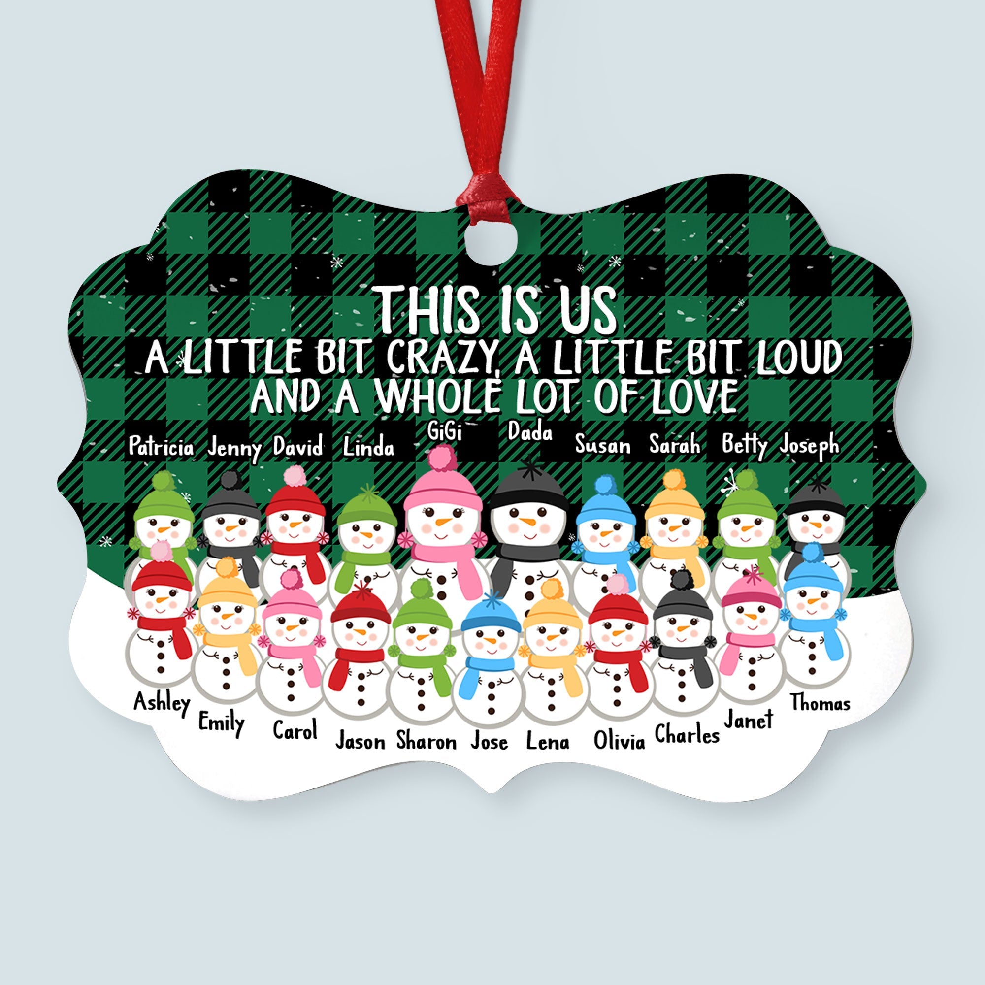 This Is Us A Whole Lot Of Love - Personalized Family Ornament