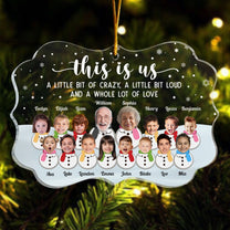 This Is Us A Whole Lot Of Love - Personalized Photo Acrylic Ornament