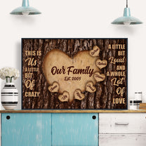 This Is Us A Whole Lot Of Love - Personalized Poster/Wrapped Canvas - Home Décor Gift For Family Members, Parents, Grandparents