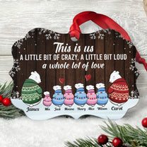 This Is Us - Personalized Aluminum Ornament - Christmas Gift For Dad, Mom, Children