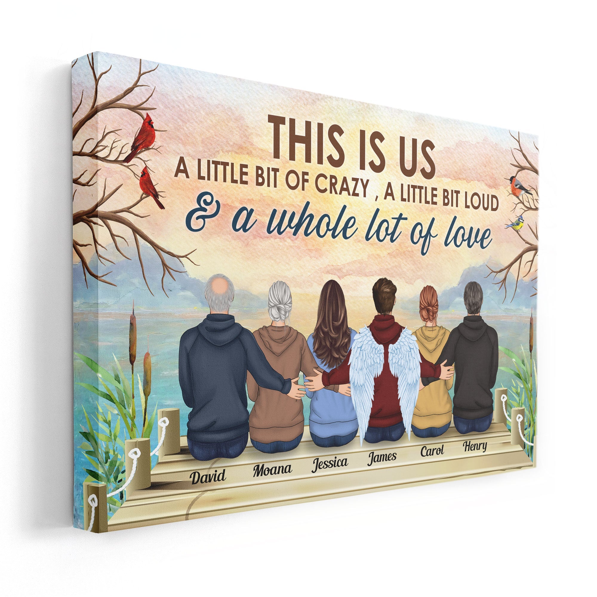This Is Us - Personalized Poster/Wrapped Canvas - Memorial Gift For Family Members