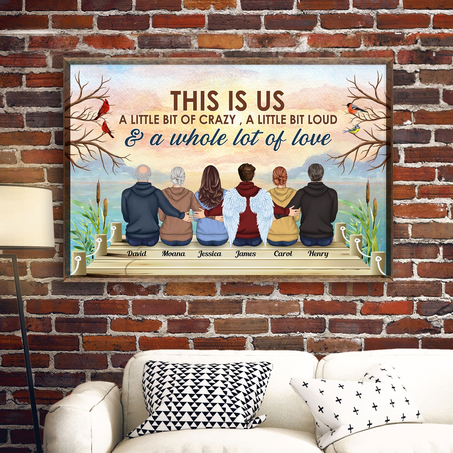 This Is Us - Personalized Poster/Wrapped Canvas - Memorial Gift For Family Members