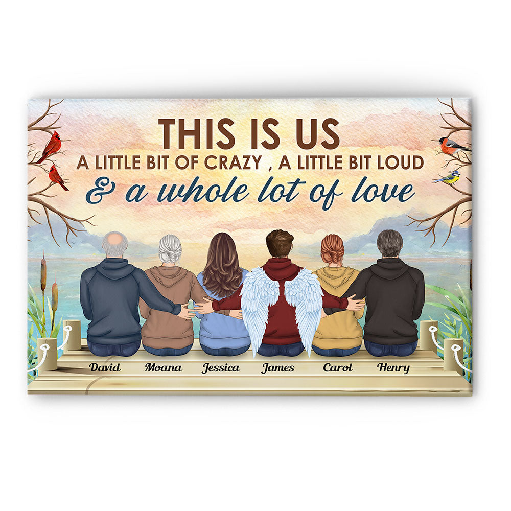 This Is Us - Personalized Poster/Wrapped Canvas - Memorial Gift For Family Members