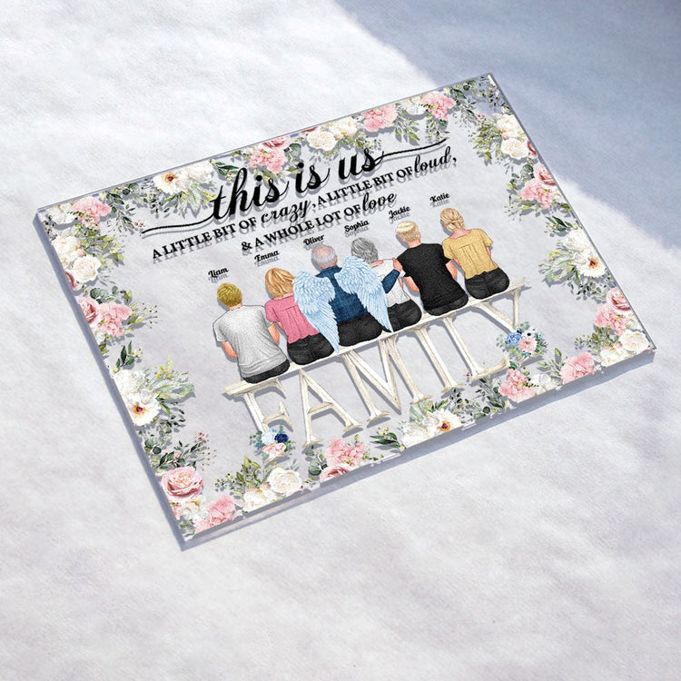 This Is Us Ver 2 - Personalized Acrylic Plaque Birthday New Year Gift For Mom, Dad, Grandparents, Sisters, Brothers, Siblings