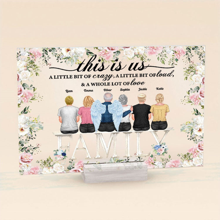 This Is Us Ver 2 - Personalized Acrylic Plaque Birthday New Year Gift For Mom, Dad, Grandparents, Sisters, Brothers, Siblings
