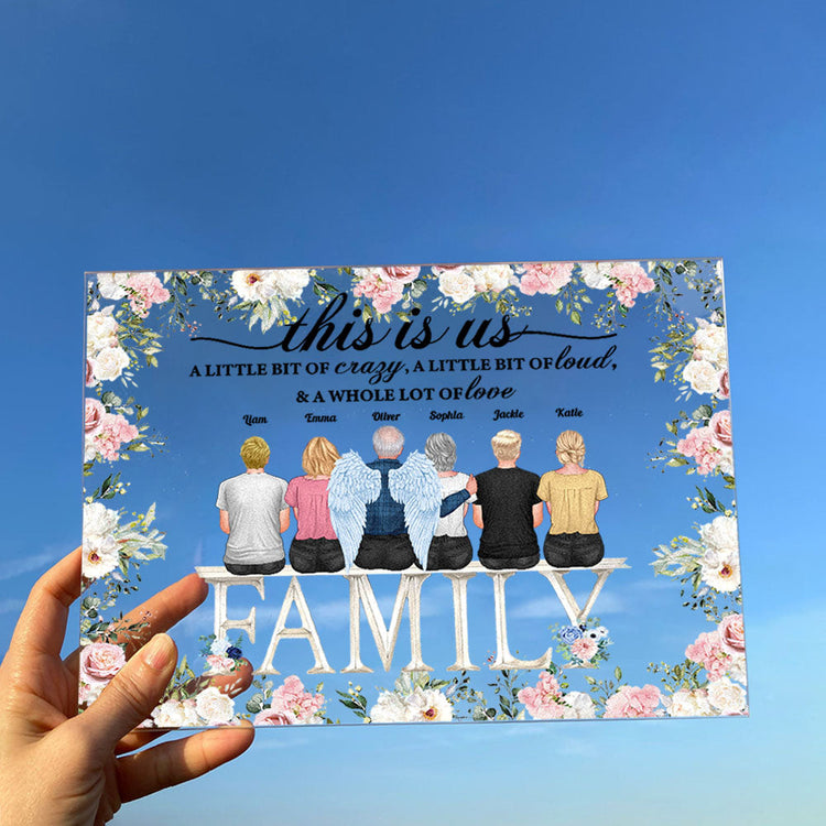 This Is Us Ver 2 - Personalized Acrylic Plaque Birthday New Year Gift For Mom, Dad, Grandparents, Sisters, Brothers, Siblings