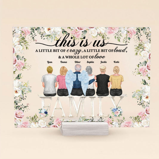 This Is Us Ver 2 - Personalized Acrylic Plaque Birthday New Year Gift For Mom, Dad, Grandparents, Sisters, Brothers, Siblings