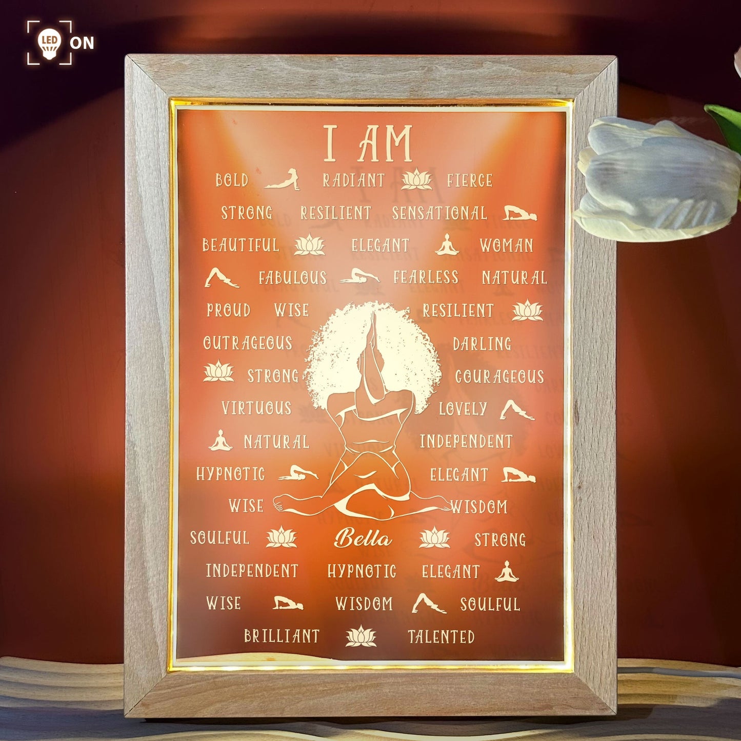 This Is Who I Am - Personalized Frame Lamp