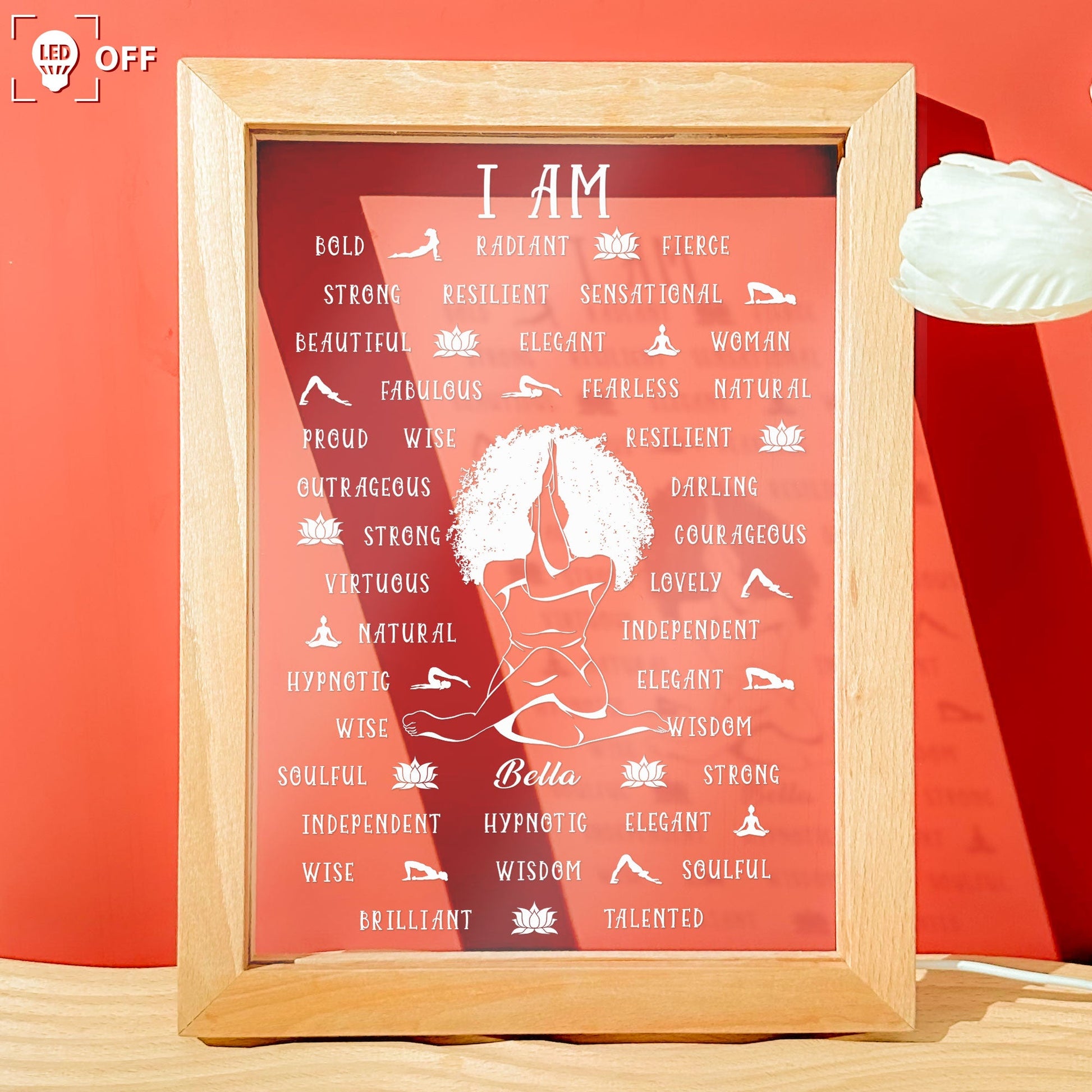 This Is Who I Am - Personalized Frame Lamp