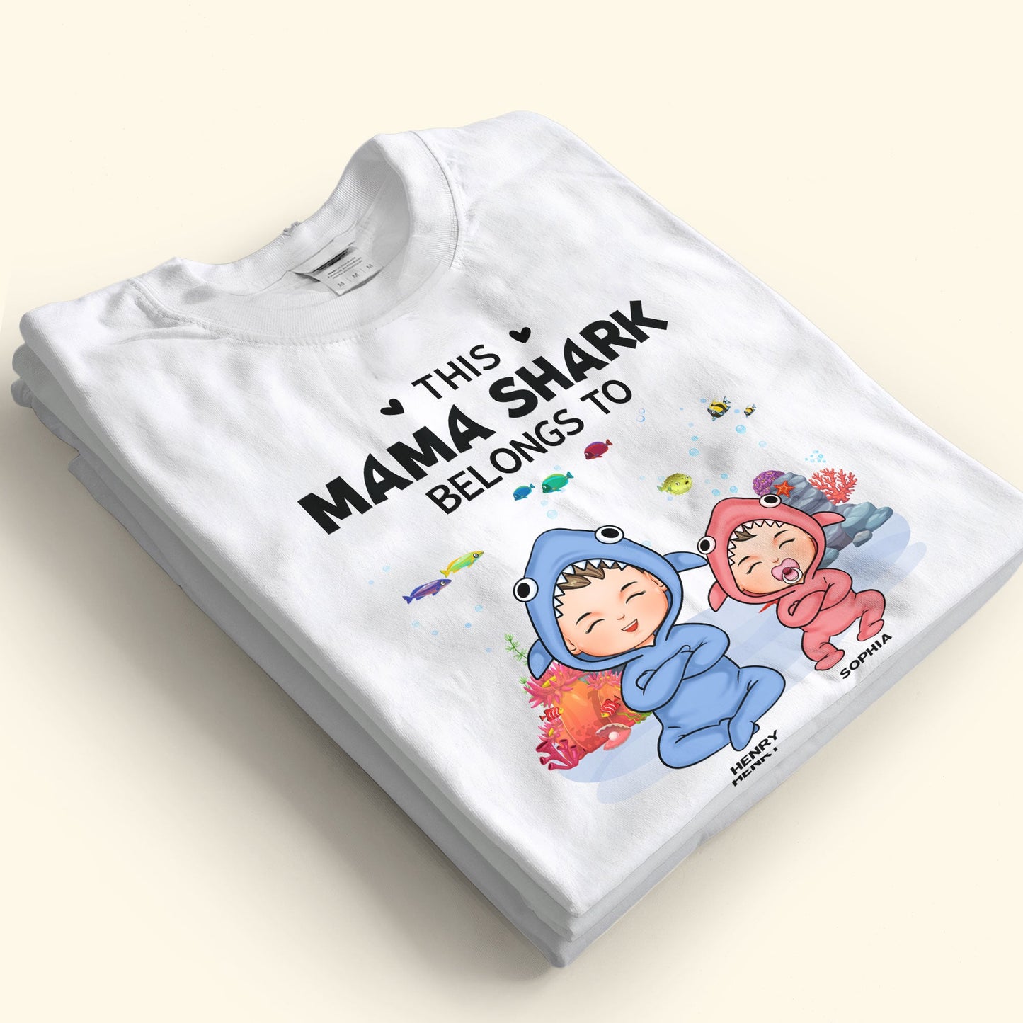 This Mama Shark Belongs To - Personalized Shirt