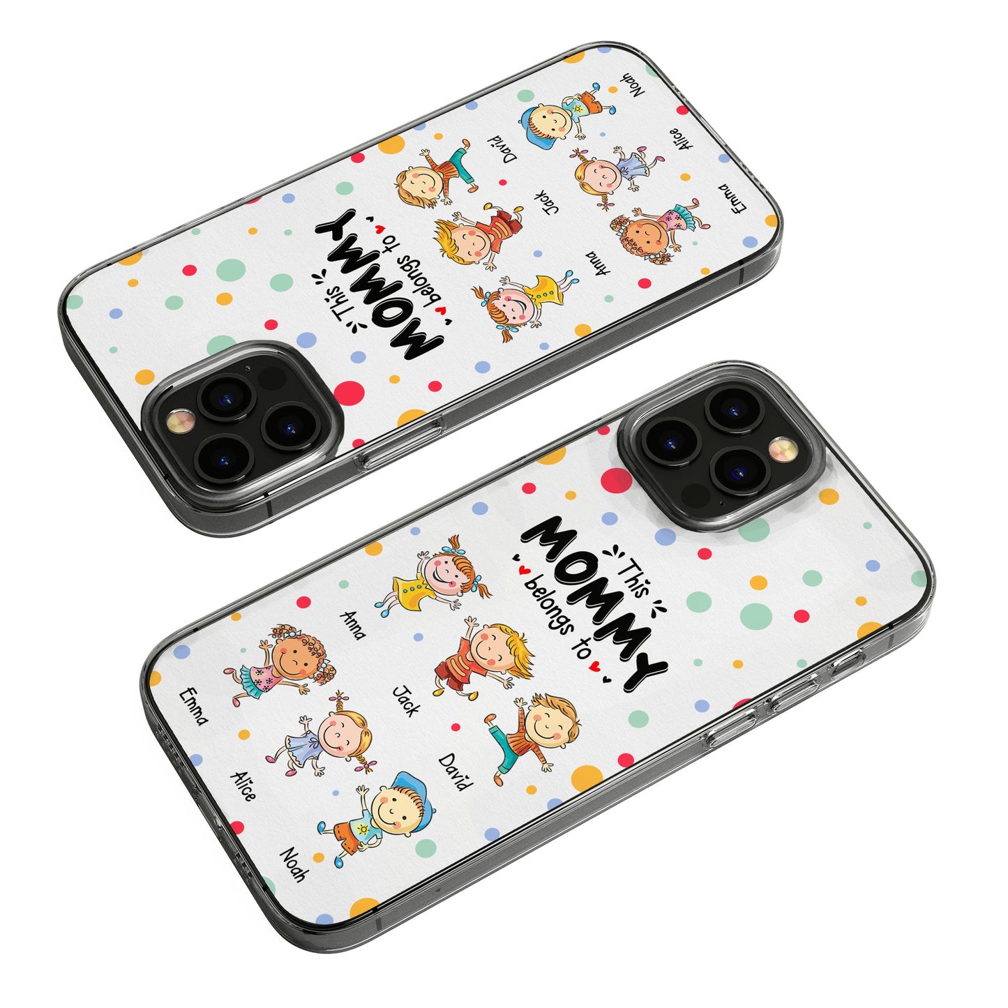 This Mommy Belongs To - Personalized Clear Phone Case