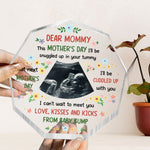 This Mother's Day I'll Be Snuggled Up In Tummy - Personalized Acrylic Photo Plaque