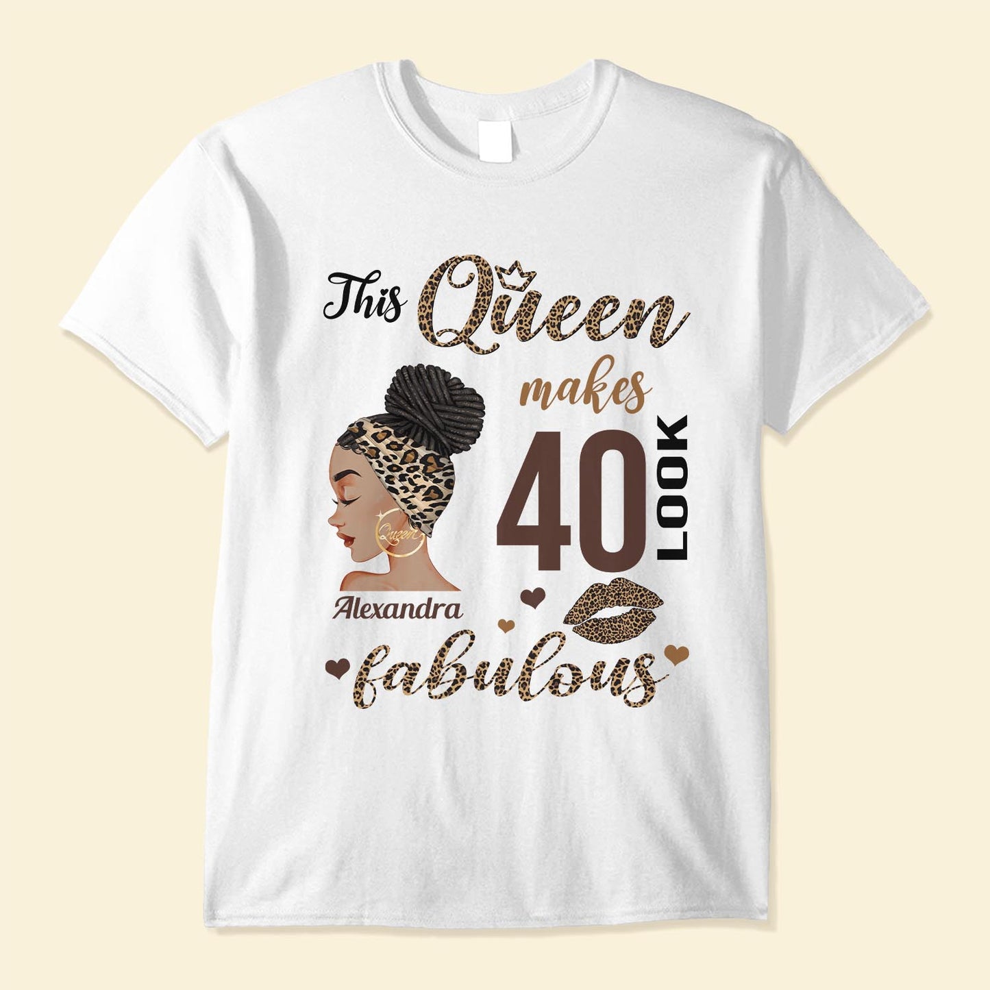 This Queen... Look Like Fabulous - Personalized Shirt - Birthday Gift For Black girl, woman