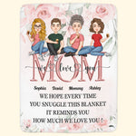 This Reminds You How Much We Love You - Cartoon Version - Personalized Blanket