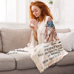 This Reminds You How Much We Love You - Cartoon Version - Personalized Blanket