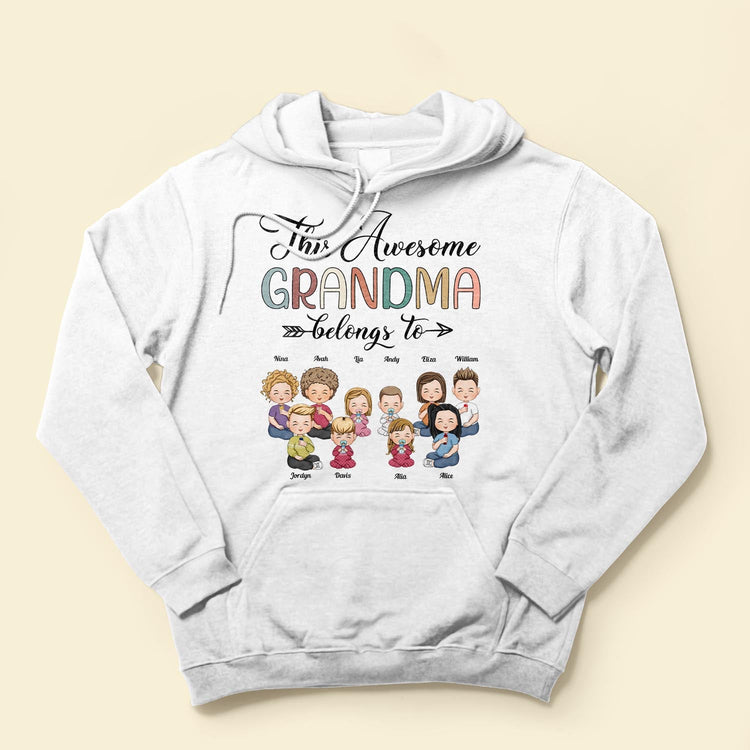 This Awesome Grandma - Personalized Shirt - Birthday, Loving Gift For Grandma, Nana, Gigi