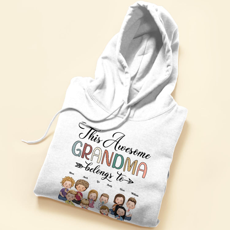 This Awesome Grandma - Personalized Shirt - Birthday, Loving Gift For Grandma, Nana, Gigi
