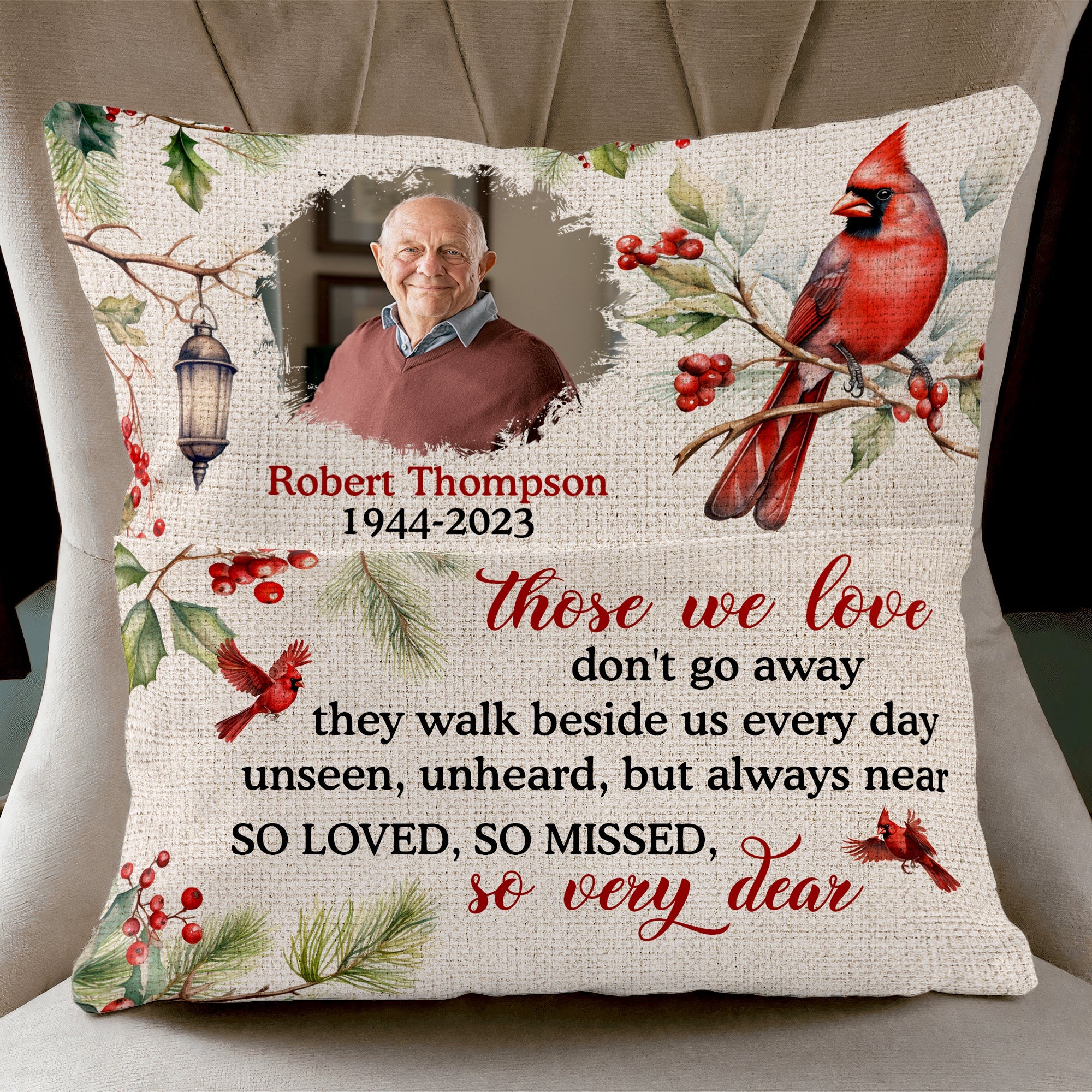 Those We Love Don'T Go Away - Personalized Pocket Pillow (Insert Included)