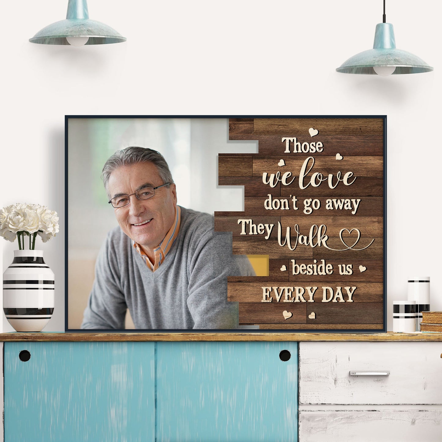 Those We Love Don't Go Away - Personalized Photo Poster