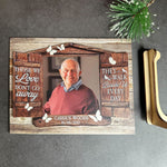 Those We Love Don't Go Away - Personalized Wooden Photo Plaque