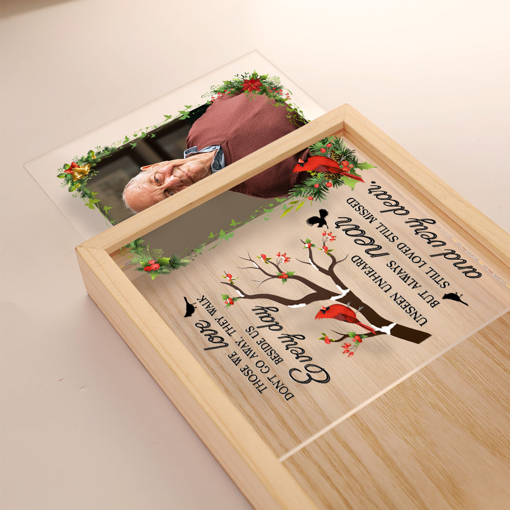 Those We Love Don't Go Away - Personalized Photo Frame Light Box