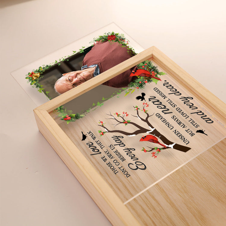 Those We Love Don't Go Away - Personalized Photo Frame Light Box