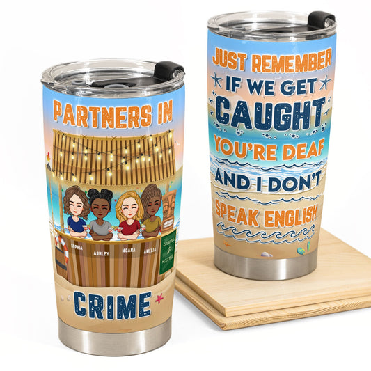 Tiki Bar - Partners In Crime - Personalized Tumbler Cup