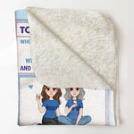 To Daughter From Mom Be Brave Have Courage - Personalized Blanket
