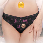 To Do List - Personalized Photo Women's Low-waisted Brief