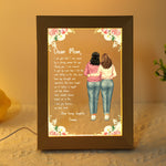 To Mom From Daughter I Love You Mother's Day Gift - Personalized Frame Lamp