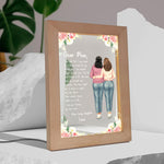To Mom From Daughter I Love You Mother's Day Gift - Personalized Frame Lamp