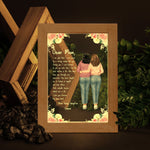 To Mom From Daughter I Love You Mother's Day Gift - Personalized Frame Lamp